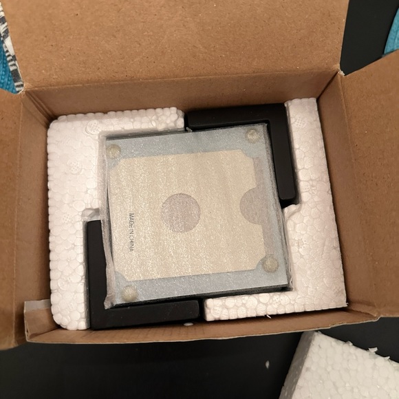 New Solid Glass Photo Coasters | Wood Holder | Set - Picture 7 of 10